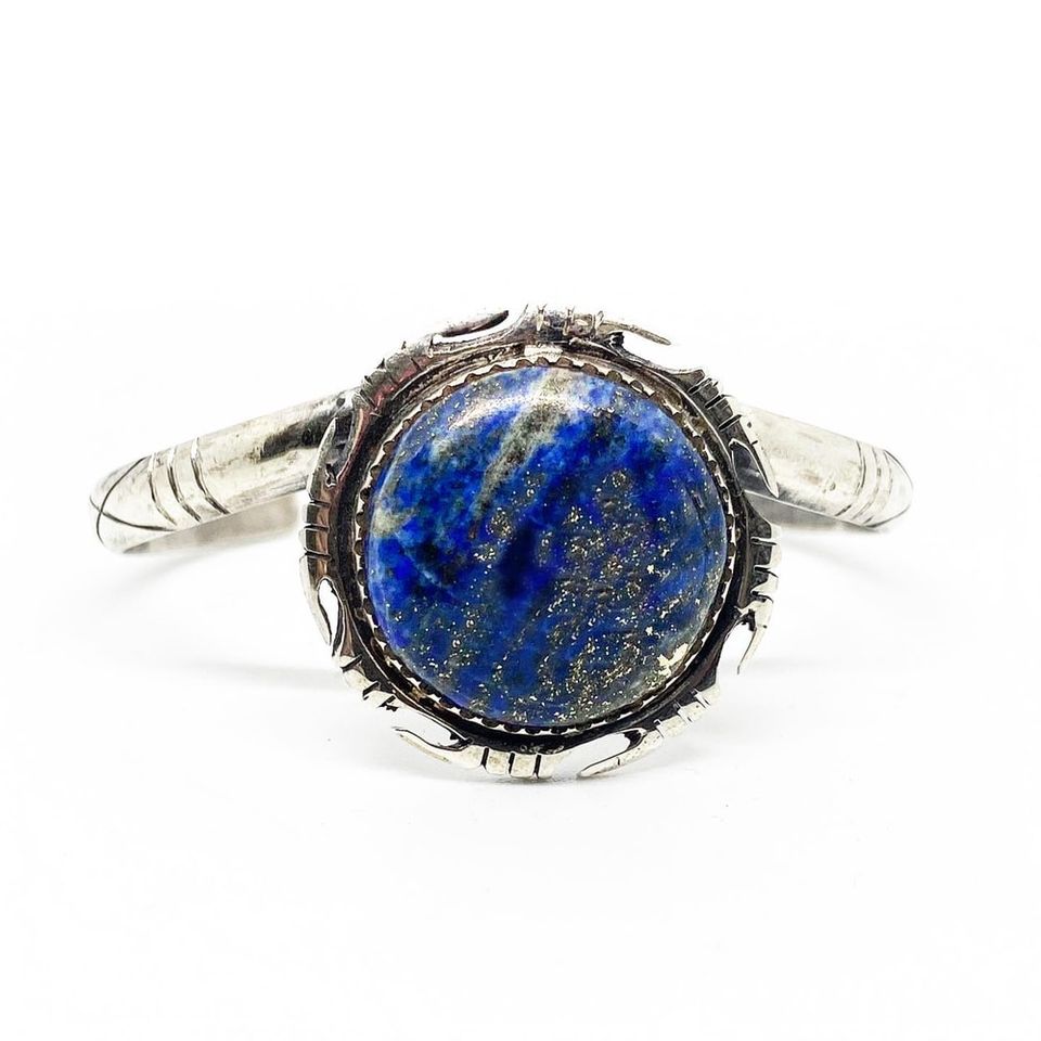 Handmade Sterling Silver925 bracelet with lapis lazuli