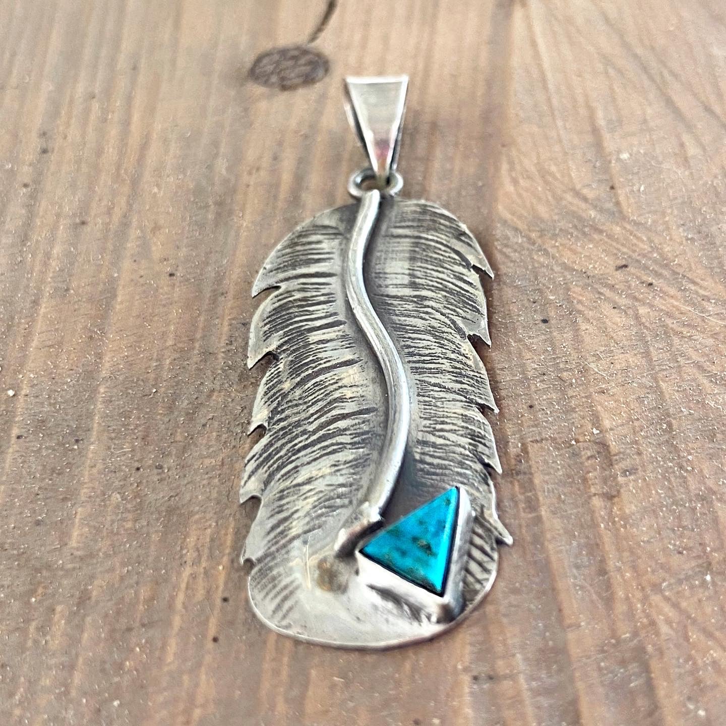 Handmade Sterling Silver925 pendant with a turquoise